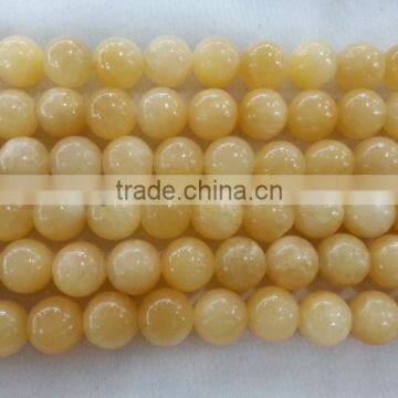 Soft Yellow Jade round beads,8mm round gemstone beads