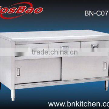 Stainless Steel Working Bench Cabinet with Drawers