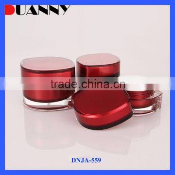 Red Eye Shape Acrylic Cream Jar Packaing,Red Eye Shape Cream Jar