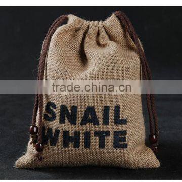 factory directly Jute bag for coffee beans,red dates, dried fruit, jute drawstring bag