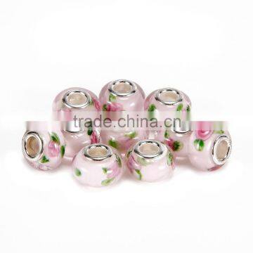 Hot Selling Murano Lampwork 10 pcs Light Pink Color Glass Beads Loose Beads