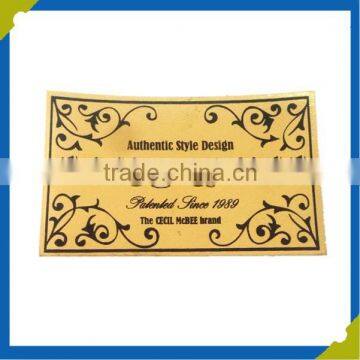 Fashion Iron Repair Patch Durable PU Fashion Leather Labels