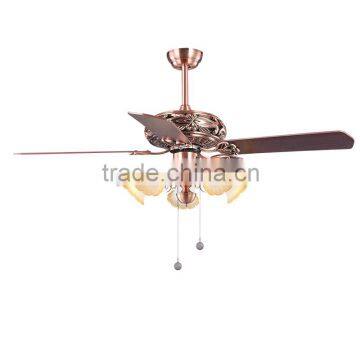 WAHSON Brand 52 "5 Blades European Archaize Ceiling Fan Light FZD-132-63(A)