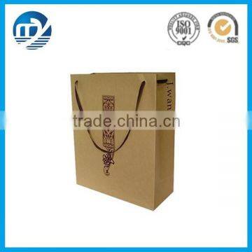 Recycle brown kraft paper bag for shopping