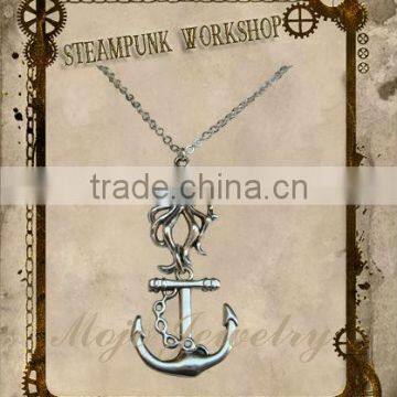 Yiwu Fashionable Design Nickel Free Anchor Necklaces Factory Price Jewelry