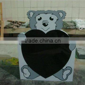 Cheap granite teddy bear headstone for children