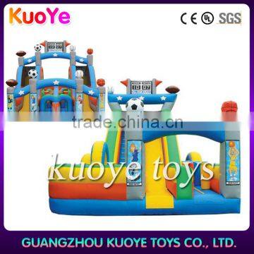 soccer China inflatable side obstacle course, kids bouncy castle inflatable bostacle playgroud,ourdoor pvc jumper play park