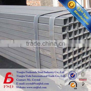 q235 100x100 thin wall iron square tube