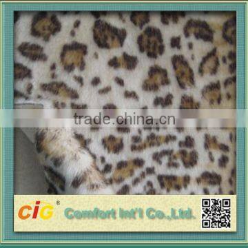 100% Polyester Knitted Faux Long Pile Fur Fabrics