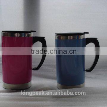 2015 New Product 16oz double wall Travel Mug /Plastic coffee cup/insulated coffee mug/coffee cup joyshaker