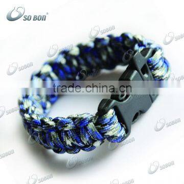 Firefighter Double Camo Colour survival Paracord bracelet