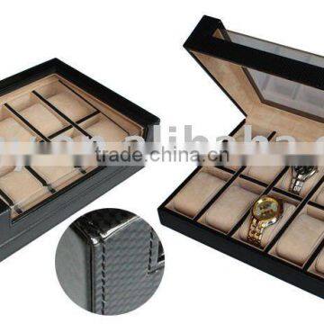 Acrylic Carbon Fiber Watch Display Case