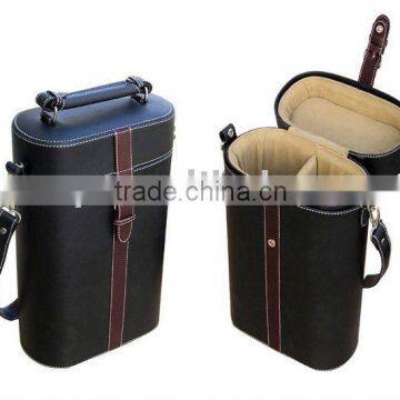 Carrying Leather Wine Case Storage