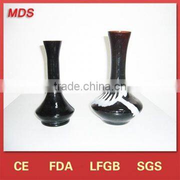 Black Chinese Supplier Flat Glass Vases