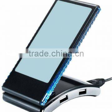 Latest foldable Cell phone holder 4port hub