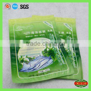 big cosmetic packing vacuum zipper bag , printing lamination bag with heat sealing