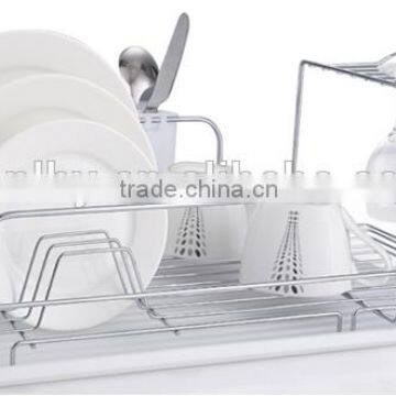 LBY wholesales wire dish plate rack with tray and cutlery holder