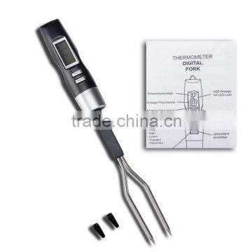 Digital Food Thermometer Probe Cooking Stainless Steel Fork BBQ Meat Turkey Beef photo-6
