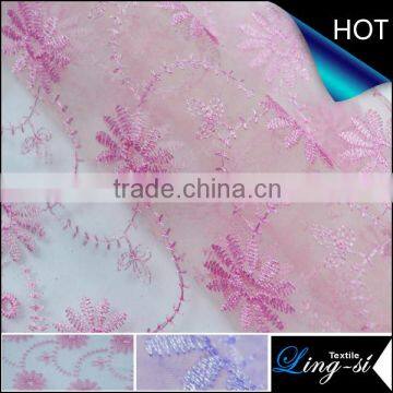 Organdy Embroidery Fabric for Dress and Clothing