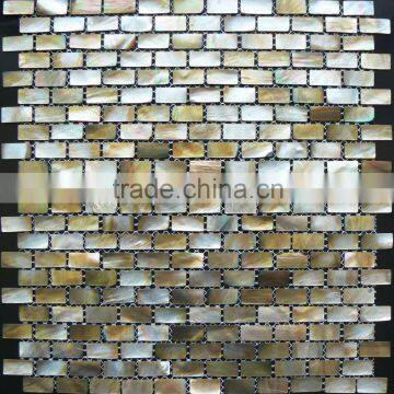 Brown lip mother of pearl mosaic , wall tile