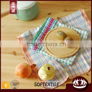 Wholesale pretty quality and custom printed kitchen towel 100% cotton