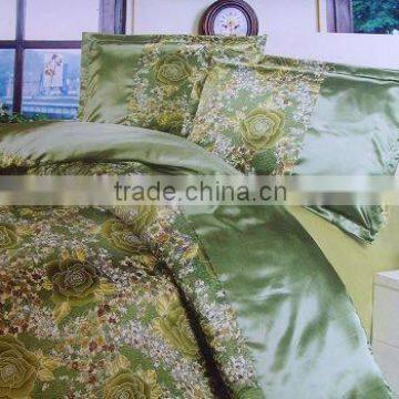 100 Polyester Satin Deep Pocket Bed Sheet Set 4 Piece All Sizes