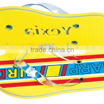 lady embossed flip flop