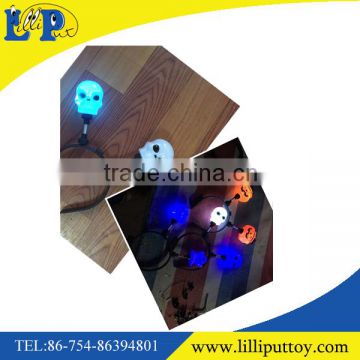 Newest design Halloween skull headband light up toy