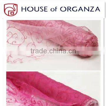 Flocking Organza For Curtain Decoration