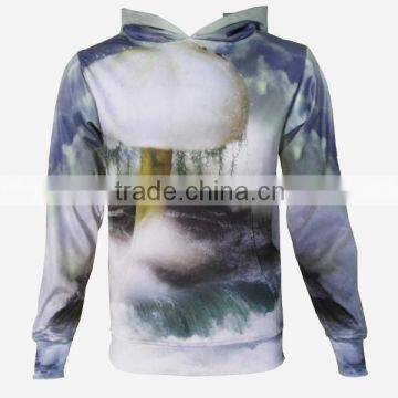 2015 Fashion sublimation sweatshirt hoody crewneck sweatshirt with pockets and hood