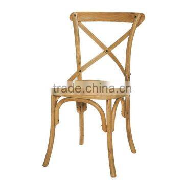 Light Brown Wooden Cross X chair