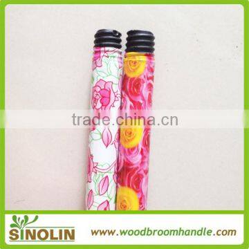Metal Handle With Customized Cap and Thread Pvc Cover Mop Handle