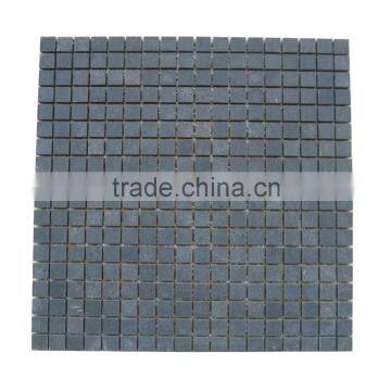 Honed Black Andesite Mosaic Tile Small Chips 5x5mm