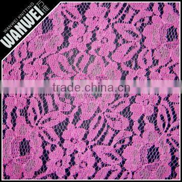 New design best quality beautiful lace nylon cotton fabric wholesale for making wedding dress or clothing A-81