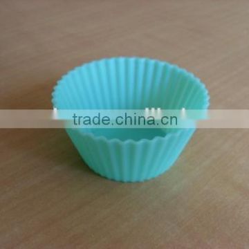 FDA & LFGB standard Eco-friendly round shaped silicone muffin cake molds