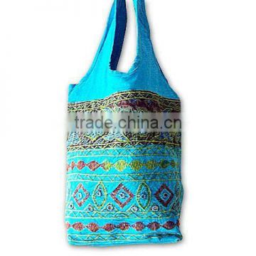 Traditional Handmade Embriodery Mirror work Sling Bags