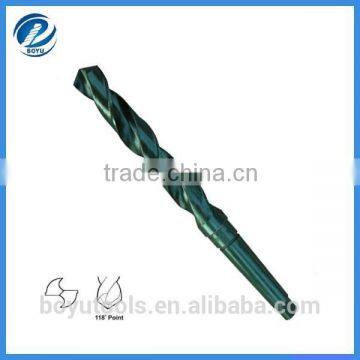 HSS taper shank drill bit ground DIN345 black finished