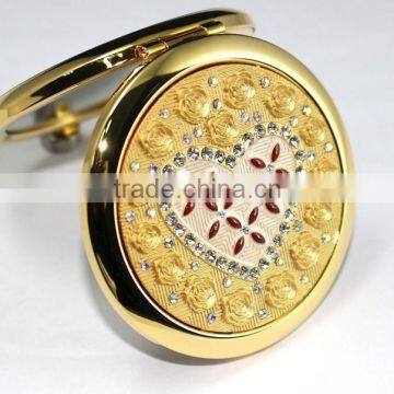 new product makeup cosmetic shining golden pocket mirror