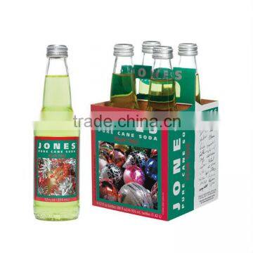 Customized Cardboard 4 Pack Beer Carrier, Bottle Carrier, Wine Carrier