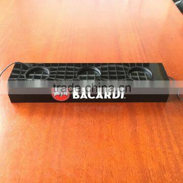 Bar Club Led Floating Acrylic Wine Bottle Display Rack For Sale