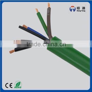 5 core copper flexible cord power cable with cotton filler ripcord