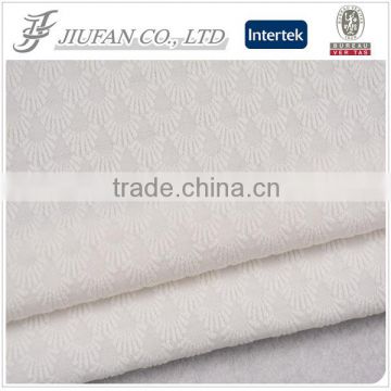 Jiufan textile spandex jacquard fabric from shaoxing textile market use own equipment