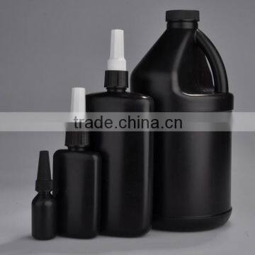 20ml cylindrical black LDPE plastic BOTTLE with dropper