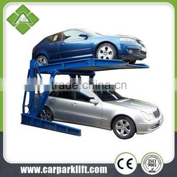 Two Level 2 Post Tilt Parking Lift/ Double Stack Parking System/ Hydraulic Car Park Lift photo-4