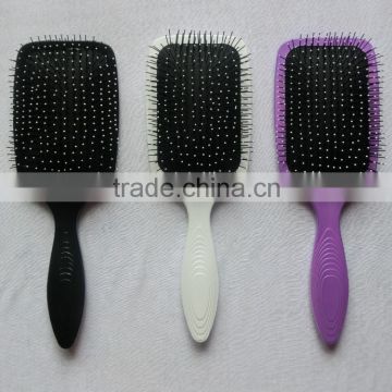 Professional detangling paddle hair brush with massage ball tips