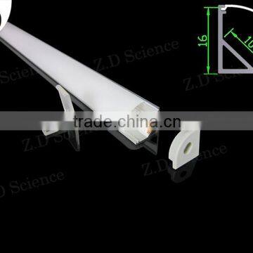 Triangle Aluminum Profile For LED Lighting Strip , Corner Aluminum Profile Extrusion