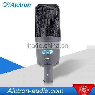 Alctron Beta3 Professional Large Diaphragm FET Studio Condenser Microphone,Recording Condenser Mic