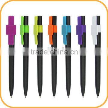 2014 new design cheap plastic ball pen with big print area