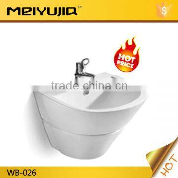 Chaozhou ceramic factory two piece wall hung basin with pedestal