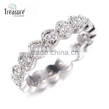 Gemstone jewelry diamond ring Discount jewelry 925 silver ring for women made in china